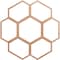 Ekena Millwork Florin Wood Fretwork Pierced Ceiling Medallion, Cherry, 18"OD x 7 5/8"ID x 1/4"T CMWP18X18X0250FOCH - alternate 1